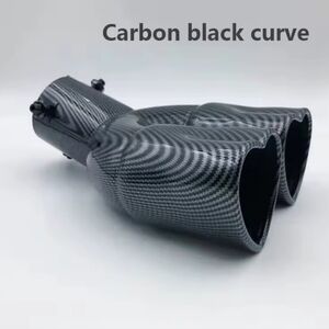 Double Heart Bent Exhaust Muffler Choose Color 2.5" Opening Straight Available